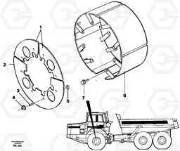 50647 Brake shield A35C VOLVO BM VOLVO BM A35C SER NO - 4620,, Volvo Construction Equipment