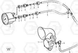 23235 Pneumatic system, pneumatic pressure gauge and horn A35C VOLVO BM VOLVO BM A35C SER NO - 4620,, Volvo Construction Equipment