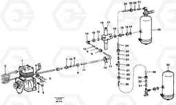 65800 Feed lines, wet tank and regulator A35C VOLVO BM VOLVO BM A35C SER NO - 4620,, Volvo Construction Equipment