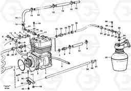 89981 Air-compressor with fitting parts A35C VOLVO BM VOLVO BM A35C SER NO - 4620,, Volvo Construction Equipment