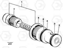 12895 Shunt valve A35C VOLVO BM VOLVO BM A35C SER NO - 4620,, Volvo Construction Equipment