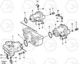 54991 Hydraulic pump with fitting parts A35C VOLVO BM VOLVO BM A35C SER NO - 4620,, Volvo Construction Equipment