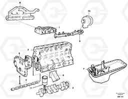 9594 Engine, assembly A20C SER NO 3052-, Volvo Construction Equipment