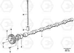 56400 Camshaft A20C SER NO 3052-, Volvo Construction Equipment