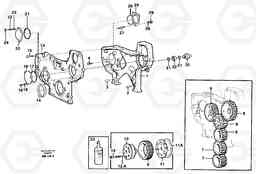 16667 Timing gear casing A20C SER NO 3052-, Volvo Construction Equipment