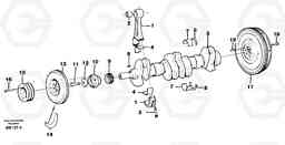 31092 Crankshaft and related parts A20C SER NO 3052-, Volvo Construction Equipment