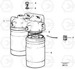 23811 Fuel filter A20C SER NO 3052-, Volvo Construction Equipment