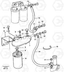 30400 Extra fuel filter A20C SER NO 3052-, Volvo Construction Equipment