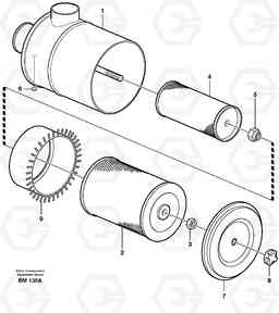 24342 Air filter. A20C SER NO 3052-, Volvo Construction Equipment