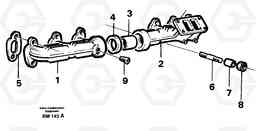 56403 Exhaust manifold A20C SER NO 3052-, Volvo Construction Equipment