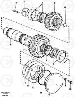 15868 Intermediate shaft A20C SER NO 3052-, Volvo Construction Equipment