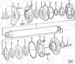 16179 Intermediate shaft A20C SER NO 3052-, Volvo Construction Equipment