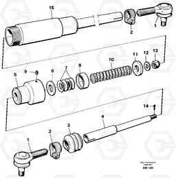 23086 Drag rod A20C SER NO 3052-, Volvo Construction Equipment