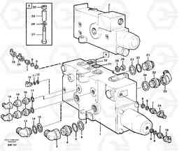 14188 Control valve with fitting parts A20C SER NO 3052-, Volvo Construction Equipment