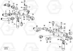 93828 Check valve with fitting parts A20C SER NO 3052-, Volvo Construction Equipment