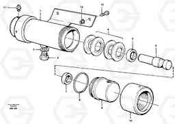 84102 Damping cylinder with fitting parts A20C SER NO 3052-, Volvo Construction Equipment