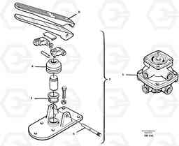 22542 Footbrake valve A20C SER NO 3052-, Volvo Construction Equipment