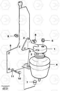 28000 Anti-freeze reservoir A20C SER NO 3052-, Volvo Construction Equipment