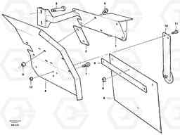 81717 Rear mudguadrs 2,5 M A20C SER NO 3052-, Volvo Construction Equipment