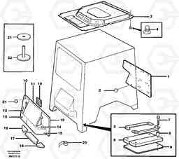 21779 Insulation, upholstery A20C SER NO 3052-, Volvo Construction Equipment