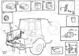 56405 Cable harnesses, front A20C SER NO 3052-, Volvo Construction Equipment