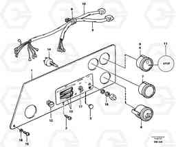 29753 Instrument panel, left A20C SER NO 3052-, Volvo Construction Equipment