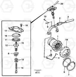 16186 Differential lock A20C SER NO 3052-, Volvo Construction Equipment