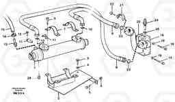 82256 Oil cooler, transmission A20C SER NO 3052-, Volvo Construction Equipment