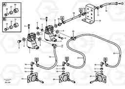 63948 Pneumatic system, diff lock, trailer A20C SER NO 3052-, Volvo Construction Equipment
