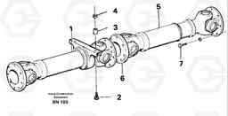21345 Propeller shaft 4 x 4 A25C, Volvo Construction Equipment