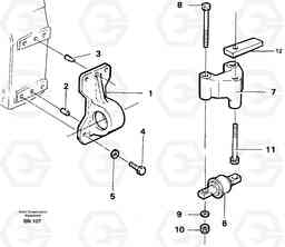 34713 Drop box, mounting A25C, Volvo Construction Equipment