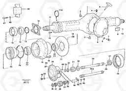 87039 Planet axle, rear, 4x4. A25C, Volvo Construction Equipment