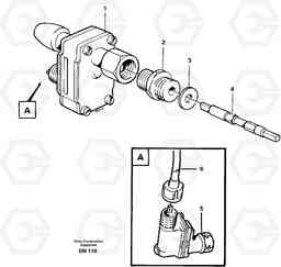 58890 Speedometer drive A25C, Volvo Construction Equipment