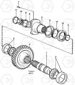 16575 Lower shaft A25C, Volvo Construction Equipment