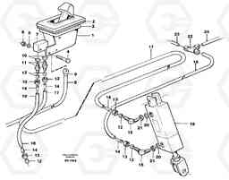 23844 Control for high and low gear A25C, Volvo Construction Equipment