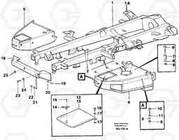 31850 Front frame with assemblyparts A25C, Volvo Construction Equipment