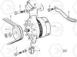 23548 Alternator with assembling details A25C, Volvo Construction Equipment