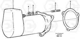 50515 Starter motor, mounting A25C, Volvo Construction Equipment