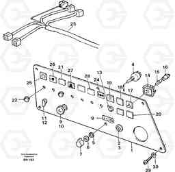 103451 Instrument panel, right A25C, Volvo Construction Equipment