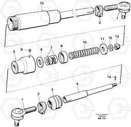 21881 Drag rod A25C, Volvo Construction Equipment