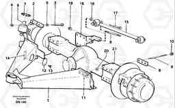 66297 Bogie mounting block, rear A25C, Volvo Construction Equipment