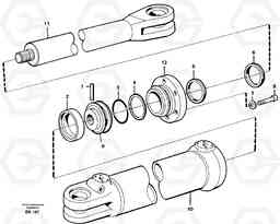 67052 Steering cylinder A25C, Volvo Construction Equipment