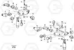 95682 Check valve with fitting parts A25C, Volvo Construction Equipment