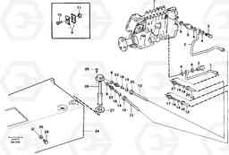 63956 Fuel pipe - Fuel tank A25C, Volvo Construction Equipment