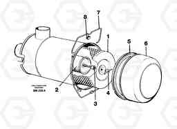 19058 Air filter A25C, Volvo Construction Equipment