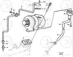 55137 Turbocharger with fitting parts A25C, Volvo Construction Equipment