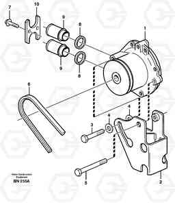 36350 Waterpump, assembly A25C, Volvo Construction Equipment