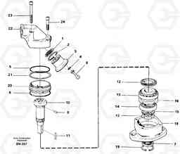 23272 Hydraulic motor, fan A25C, Volvo Construction Equipment