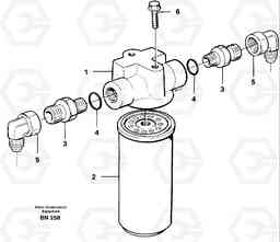 40954 Oil filter, cooling fan A25C, Volvo Construction Equipment