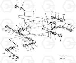 64289 Footbrake valve with mountings A25C, Volvo Construction Equipment